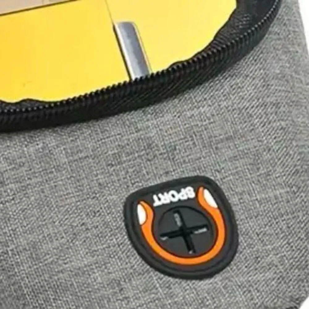 NWT SPORTS One Shoulder Sling Slant Cross Chest Men Women Unisex Grey Orange Bag